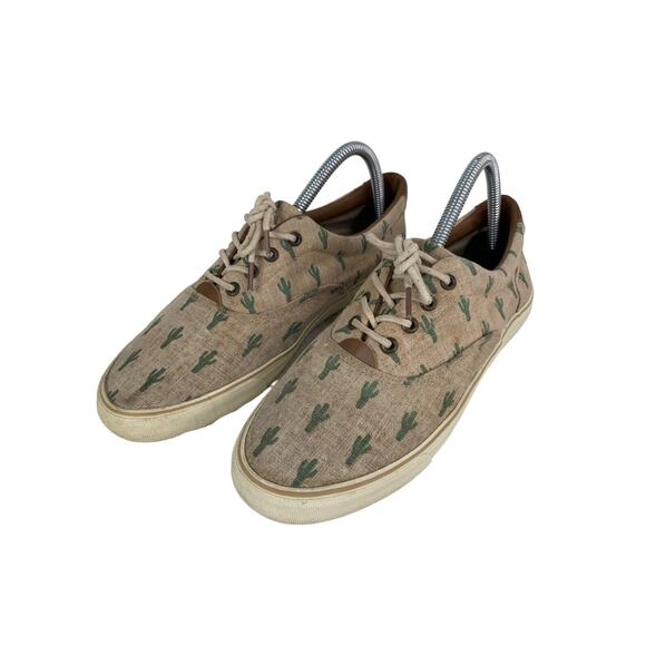 G.H. Bass & Co. Womens Cactus Print Canvas Lace-Up Sneakers Size 8.5M - Picture 1 of 10